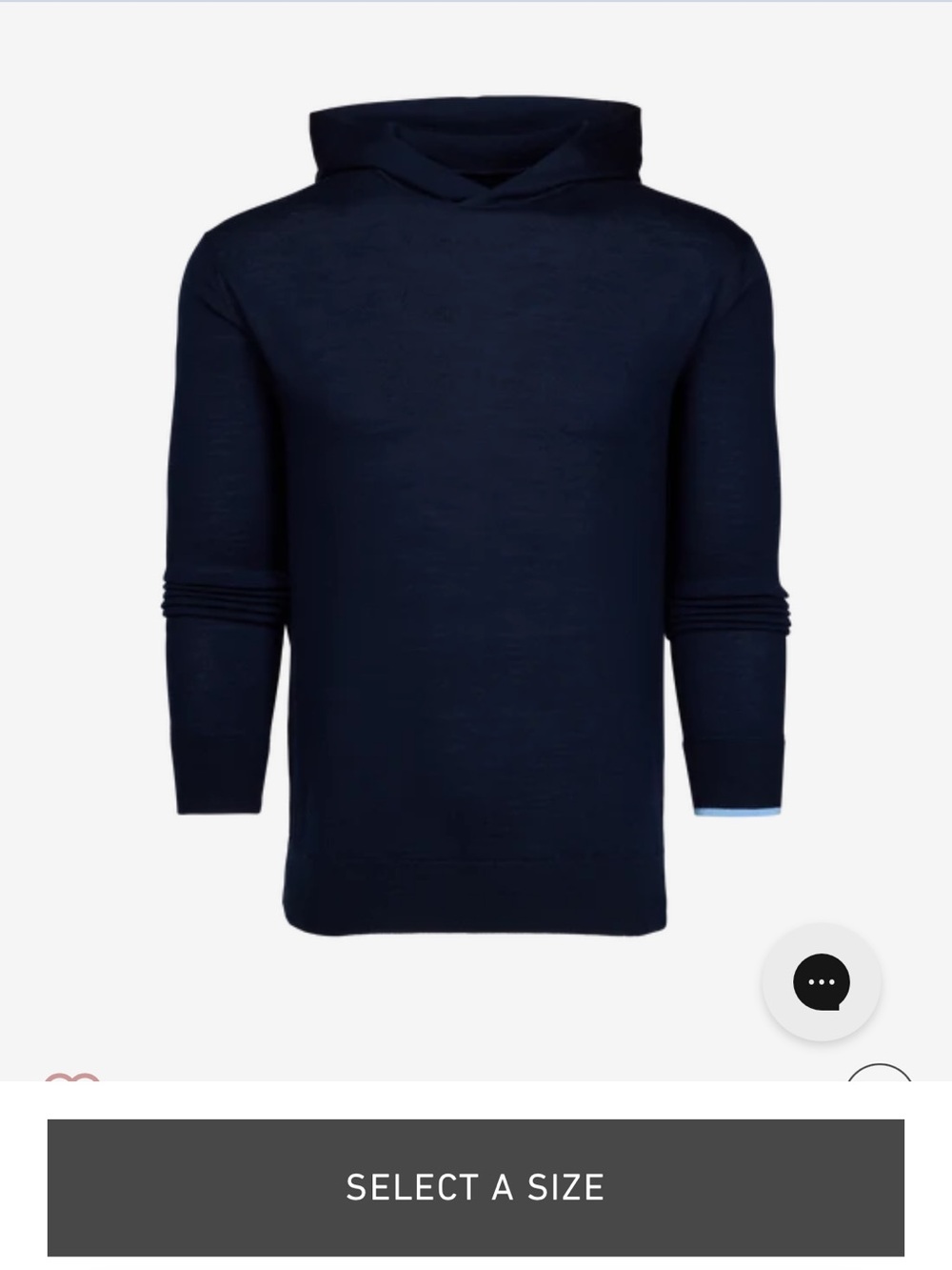 Greyson Saratoga Men's Navy Hooded Knit Shirt Medium NWT